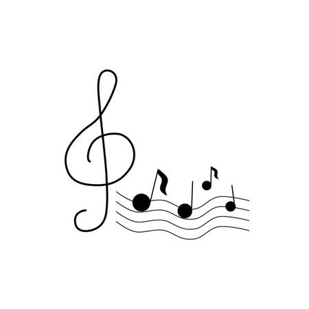 musical note illustration music key symbol or logo icon for music concept design vector دانلود آهنگ مشکی پوش محسن و پویا یحیوی